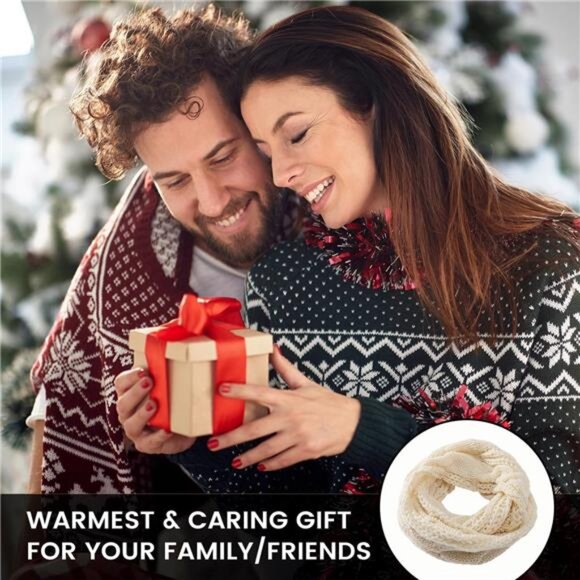 Womens Winter Scarf Infinity Knit Circle Loop Scarf Cold Weather Shawl Warm - Picture 5 of 8